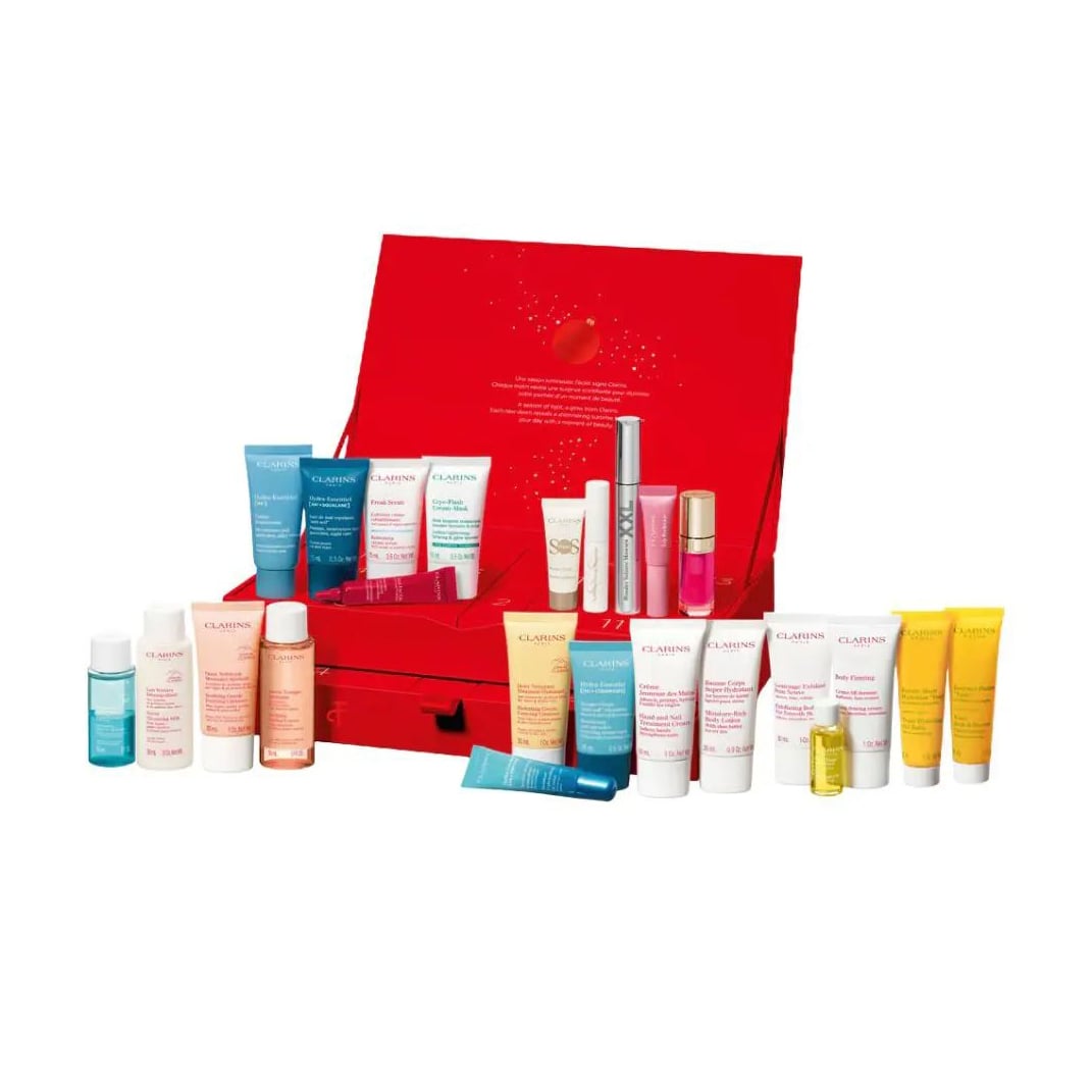 Адвент календар Clarins 24 Day Holiday Calendar Gift Set, 24 предмета